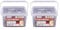 Connex Universalschrauben 5,0 x 80 mm - 140 Stück im Set - Senkkopf - TX-Antrieb - Teilgewinde - Gelb verzinkt/Schrauben-Set/Schrauben-Eimer / B30196 (Packung mit 2)