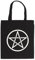 Something Different Wholesale Pentagramm-Tragetasche, Baumwoll-Tragetasche mit Pentagramm, okkulte Einkaufstasche, Hexe, Leinen, Gothic, umweltfreundliche Tasche, alternative modische Tragetasche,