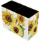 FVQL Stifthalter, Bleistift-Organizer, Schreibtischzubehör, Sonnenblumen-Pflanzen-Muster