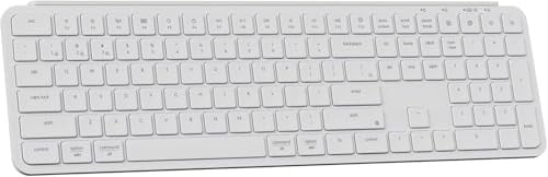 Keychron B6 Pro Full-Size Ultra Slim Wireless ZMK Custom Keyboard, Triple-Mode 2.4G/Bluetooth 5.2/Wired Programmable, Lightweight Quiet Key with Numeric Keypad for Mac/Windows, Ivory White