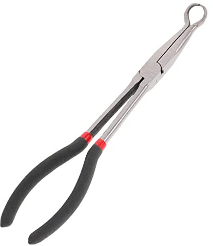 BUGUUYO 1stk Zange Reparieren Seitenschneider Griffzange Zange Erreichen Crimpzange Zangen Abgewinkelte Zange Crimpklemme Manuelle Verdrahtungszange Brillenzange Gebogener Mund Werkzeug