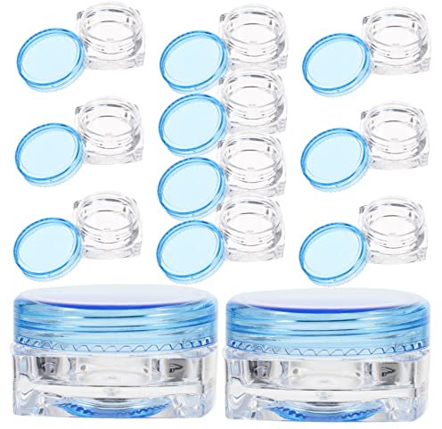 MUSISALY 12stücke Reisetaugliche Cremetiegel Lotionbehälter Klare Kunststoff Kosmetikbehälter Nachfüllbar Leicht Und Kompakt Für Kosmetika Und Pflegeprodukte