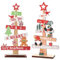 JSTHHTT 2 Pièces Décoration de Table de NoëL, Panneau De Bureau, Sapin de Noel Décoratif, Père Noël Nain, Mini Christmas Tree Miniature, pour Décor de Vacances, Décor de Noël