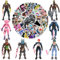 8 Pcs Personaggi Fortnit Per Torta, 50 Pcs Fortnit Adesivi, Topper Torta Fortnit, Fortnit Cake Action Figure, Decorazioni Torta Compleanno Fortnit, Personaggi Fortnit Giocattoli 10 Cm