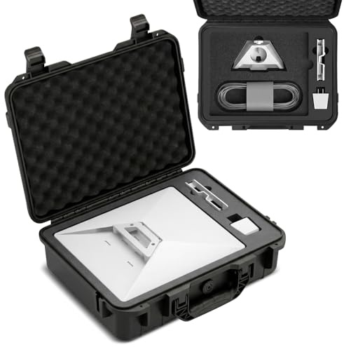 TNP Étui de voyage rigide étanche IP67 pour Starlink Mini - Mousse découpée avec précision pour antenne parabolique, béquille, adaptateur de tuyau, alimentation et câbles, idéal pour l'extérieur et le