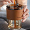 Bargaingifts 450ml Bamboo Joint Glass Tumbler with Reusable Straw – Spill Proof-Eco-Friendly Borosilicate Cup with Bamboo Lid, Ideal for Iced Coffee, Smoothies, and Juices