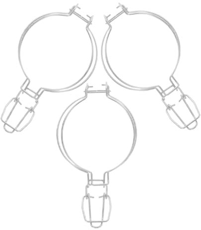 3pcs Glass Jar Wire Clamp Sealed Buckle Locking Fastenings for Wide Mouth Canning Jars Versatile Kitchen Storage Accessories for Home and Restaurant Use