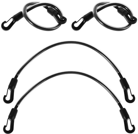 SOLUSTRE 4-Teiliges Set Pferdedecken-Beingurte Mit Doppelclips Elastische Ersatzgurte Für Winter- Und Regendecken Dehnbarer Schweifgurt Für Sicheren Halt Und Einfache Reparatur