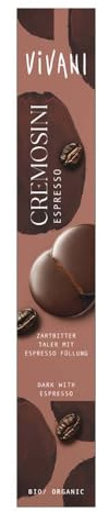 Vivani Schokoladentaler, Cremosini Espresso, 100g