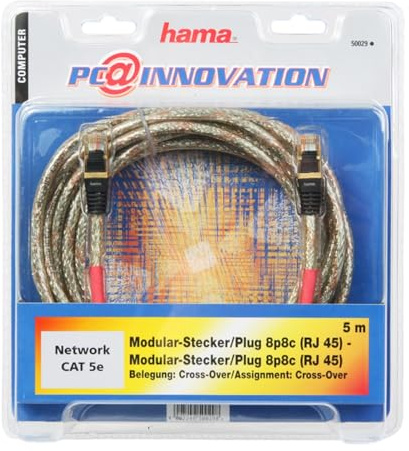 Hama CAT 5-Patchkabel Cross-Over, 5 m