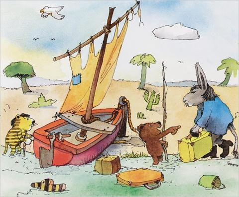 Janosch - Panama Poster Kunstdruck (58 x 48cm)