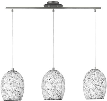 Suspension Searchlight avec 3 lumières. Réf. 8069-3WH, 180 W, chromé