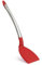 CUISIPRO ELEGANCE Pfannenwender aus satiniertem Edelstahl | 32 cm | Rot | Antihaft Pfannenwender Silikon | Hitzebeständigkeit bis zu 220°C | Pfannenwender Edelstahl Spülmaschinenfest |