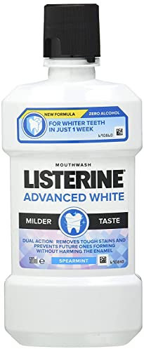 Johnson & Johnson Listerine Advanced Whitening Mouthwash, 500ml by Listerine