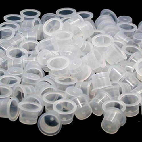 Beaty7 Lot de 100 Caps Capsules D'encre En Plastique Pour Machine a Tatouage professionnelle Pistolet a Encre S M L Ink Cup kit