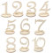 MagiDeal Holz 10cm Tischnummern 1-10 Basis-Set Hochzeit Geburtstagsparty Französisch