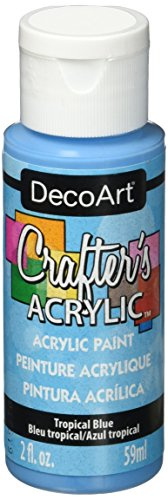 DecoArt 59 ml Crafters Acrylic, Tropical Blue