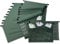 Cathedral Products A4 Green Manilla Suspension Files with Clip on Index Tabs and Inserts - Pack of 20