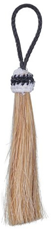 Tough 1 Royal King Single Horsehair Tassel, White