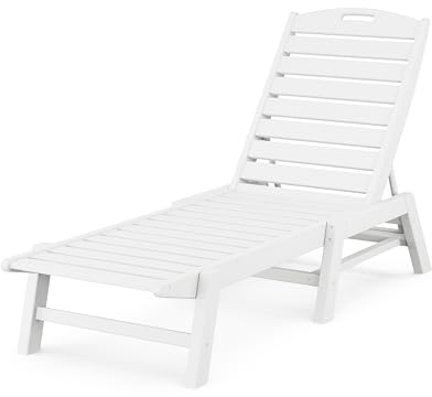 Polywood nac2280wh Nautisches Recamiere – stapelbar, weiß