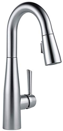 Delta Faucet 9913-ar-dst essa Single Handle bar/Prep rubinetto con Magnatite docking e touch-clean spray Head, Arctic stainless