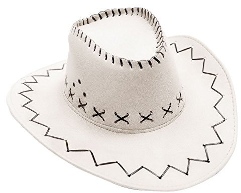 Toocool Herren Cowboyhut weiß Bianco One size