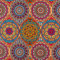 Dekostoff Mandala bunt