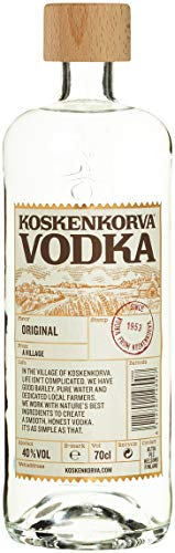Koskenkorva Vodka 70cl, 40% ABV | Premium, Pure, Light, Smooth, Sustainable, Non-GMO, Vegan, Gluten Free | Made in Finland |