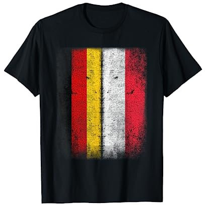 Deutsch-Polnische Flagge T-shirt Deutschland Polen Hemd T-Shirt