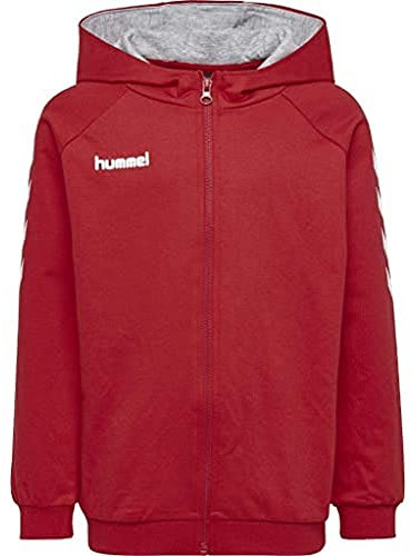 Hummel Unisex Kinder Hmlgo Kids Cotton Zip Hoodie Kapuzenjacke, Rot (True Rot), 176