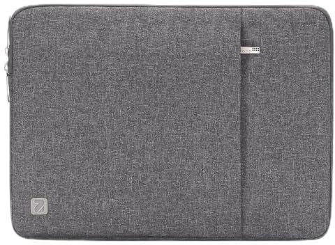 NIDOO 17 Pouces Housse Pochette de Protection Ordinateur Portable Sacoche Imperméable pour 17.3 Lenovo Ideapad 330/Thinkpad P73/HP ProBook 470/Inspiron 17/ Precision 7710 7720 7740 7750, Gris