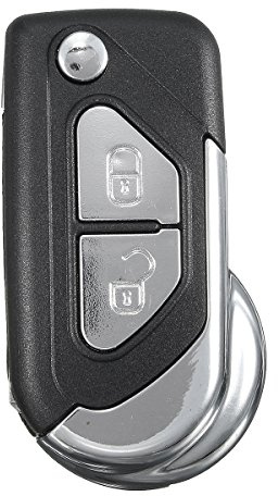 MOMOALA 2 Boutons Placage Télécommande Porte-Clés Coque W/Non-Coupe Lame Flip pour Citroen Ds3
