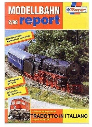 Roco Kataloge 81045 MODELLBAHN 2/98 Bericht BY GIEFFECI Broschüren GIEFFECI Bericht Sammlung auf Italienisch