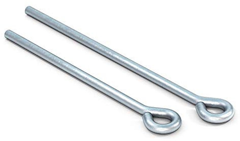 Schnellspann-Doppelfeder Ösendraht Abhängedraht 100 Stück Öse 250 mm