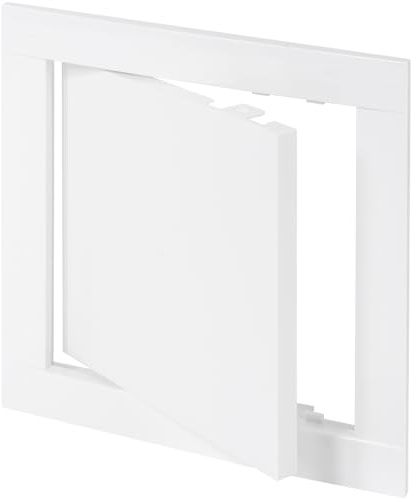 Vent Systems 150 x 150 mm ABS Kunststoff Revisionsklappe - Gipskarton, Trockenbau und Rigips Revisionsklappe - Weiß Abdeckung - Stromkasten Revisionstür - Serviceklappe für Haus, Garage, Wohnhaus