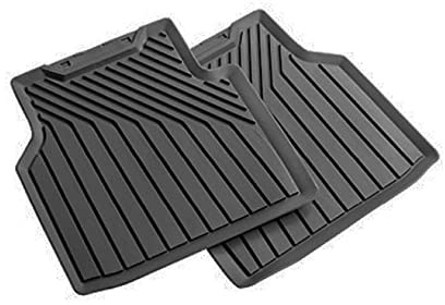 Audi 89A061511041 Allwetterfussmatten Premium Allwettermatten 2X Gummimatten hinten Gummi Fußmatten, schwarz