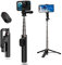 AuyKoo Kabellose Bluetooth-Fernbedienung Selfie Stick Pole Stativ Kompatibel mit GoPro Hero 12 11 10 9 8 Black GoPro Max mit Handy iPhone 13 12 Pro
