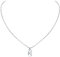 PROSILVER Buchstabe K Dog Tag Collier für Damen Mädchen 925 Sterling Silber kleine Erkennungsmarke mit 40cm/1,5mm Rolokette Minimalist Initiale Schlüsselbeinkette Schmuck für Party