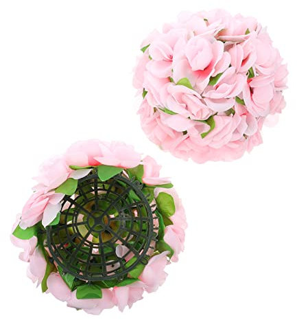 YARNOW Rosenkugel Hochzeit Brautjungfern Blumensträuße Hochzeit Blumenball Blütenkopf Aus Seidenpfingstrose Wand Küssende Bälle Küssen Hausschmuck Räucherkugel Künstlich Die Seide