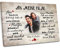 Love Faith An meinen Schatz (an sie) Paar-Leinwand 60 x 40 cm - Personalisiertes Wandbild als Geschenk für Frau/Freundin mit eigenem Foto