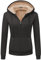 JACKETOWN Felpa con Cappuccio da Donna Giacca con Cappuccio da Donna con Cerniera di Base Spessa e Calda Maglione Maglione in Pile Maglione Slim Fit Autunno/Inverno Felpa Sportiva(Grigio-S)