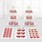5 Pcs Dessert Table Display Set - 2 X Cupcake Stand Holder/Cup Cake Tier Tower & 3 X Serving Tray Combo for Tea Party, Birthday, Baby Shower White