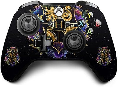 Head Case Designs Offizielle Harry Potter Hogwarts Wappen Grafiken Vinyl Haut Gaming Aufkleber Abziehbild Abdeckung kompatibel mit Xbox One S/X Controller