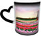 Tasse, bunt, Tulip Manor Garden, Kaffeetasse, personalisierbar, magische schwarze Farbwechsel-Reisetasse, wärmeempfindliche Keramiktasse