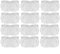 Lot de 12 serpillères en microfibre lavables pour Polti pour Vaporetto Smart 100 pour Powerfresh
