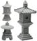 Kisangel 3pcs Mini Pagoda Statue Miniature Japanese Lantern Pagoda Figurines Miniature Fairy Garden Decoration Set Fish Tank Aquarium Ornament Zen Terrarium Bonsai Decor
