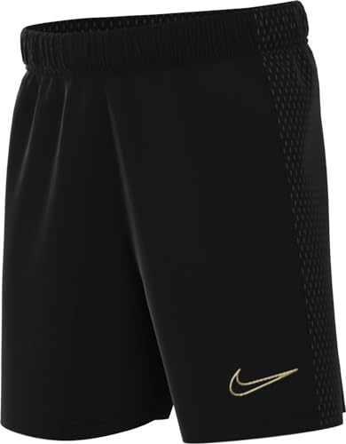 NIKE Unisex Kid's K Nk Df Acd23 Short K Br Knee Length, Black/Black/Metallic Gold, 6-7 Years