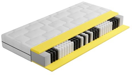 BMM Matratze 180x200 cm Ortho Medic Plus Taschenfederkernmatratze Härtegrad H3/Öko-Tex Zertifiziert/ergonomische 7 Zonen Matratze Höhe 25 cm/Matratzen produziert in Deutschland