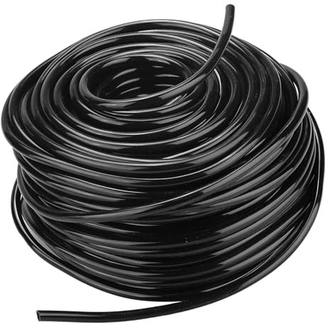 Tubo da Irrigazione di Plastica del PVC, Tubo di Gocciolamento Flessibile Tubo da Irrigazione da Giardino per Acqua Agricoltura del Prato del Giardino(50m)