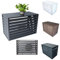 Cubre Aire Acondicionado Exterior, Funda Para Aire Acondicionado De Aluminio, Cubierta Rejilla Para Aire Acondicionado, Valla para Dispositivos Exteriores Pantalla Decorativa(Gray,100x50x70cm)